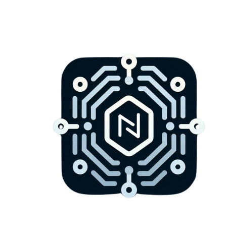 NexU logo with a futuristic circuit design